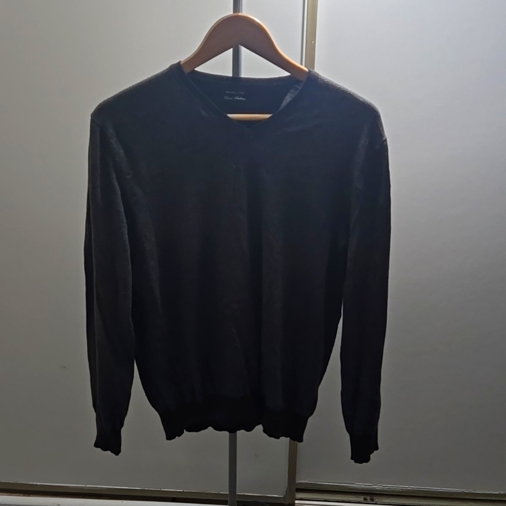 Men's sweater, black and grey